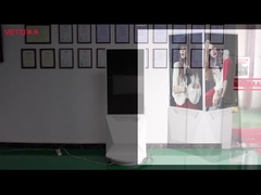 इनडोर डबल साइडेड डिजिटल साइनेज 43 इंच वैकल्पिक फ़्लोर स्टैंडिंग कियोस्क