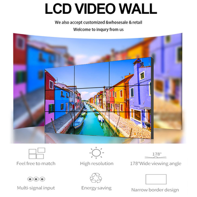 2x2 3x3 55 inch mutil splicing 4k advertising player screen narrow bezel 1.8mm/3.5mm display LCD Video Wall