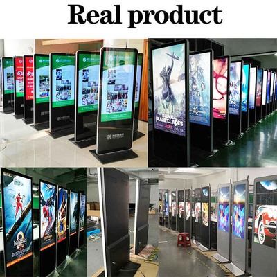 55 inch indoor floor stand wifi touch screen kiosk sinage display digital signage lcd advertising player digital totem